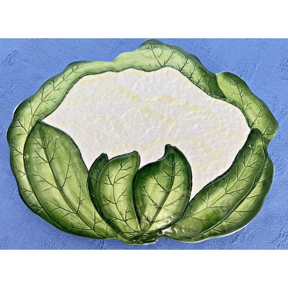Hand Painted Ceramic Trivet  Cauliflower Italy Wall Hanging Ceramiche Leonardo